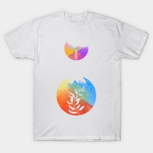 FLOWER CIRCLE WATERCOLOR T-Shirt